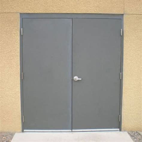 steel double doors exterior commercial